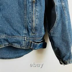 Cortech Rider Blues DSX Motorcycle Armored Jean Denim Jacket Mens Size Small 40