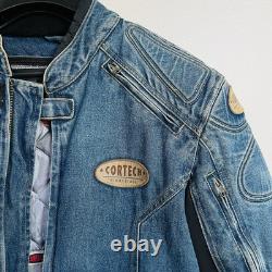 Cortech Rider Blues DSX Motorcycle Armored Jean Denim Jacket Mens Size Small 40