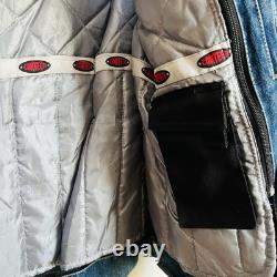 Cortech Rider Blues DSX Motorcycle Armored Jean Denim Jacket Mens Size Small 40