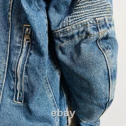 Cortech Rider Blues DSX Motorcycle Armored Jean Denim Jacket Mens Size Small 40