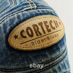 Cortech Rider Blues DSX Motorcycle Armored Jean Denim Jacket Mens Size Small 40