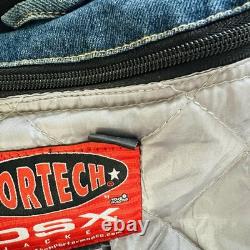 Cortech Rider Blues DSX Motorcycle Armored Jean Denim Jacket Mens Size Small 40