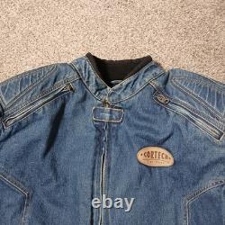 Cortech Rider Blues DSX Motorcycle Armored Jean Denim Jacket Mens Size XXL 48