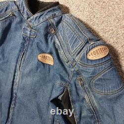 Cortech Rider Blues DSX Motorcycle Armored Jean Denim Jacket Mens Size XXL 48