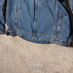 Cortech Rider Blues DSX Motorcycle Armored Jean Denim Jacket Mens Size XXL 48