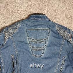 Cortech Rider Blues DSX Motorcycle Armored Jean Denim Jacket Mens Size XXL 48