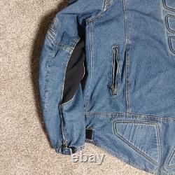 Cortech Rider Blues DSX Motorcycle Armored Jean Denim Jacket Mens Size XXL 48