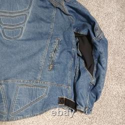 Cortech Rider Blues DSX Motorcycle Armored Jean Denim Jacket Mens Size XXL 48