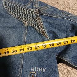Cortech Rider Blues DSX Motorcycle Armored Jean Denim Jacket Mens Size XXL 48