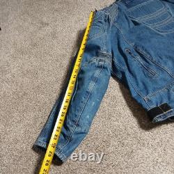 Cortech Rider Blues DSX Motorcycle Armored Jean Denim Jacket Mens Size XXL 48
