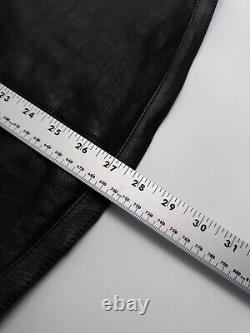 Cortech The Relic Leather Motorcycle Jacket Mens Medium Black Lined Full Zip