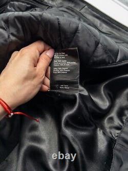 Cortech The Relic Leather Motorcycle Jacket Mens Medium Black Lined Full Zip