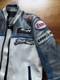 Custom Leather Motorcycle Jacket from Paris, Men's Size M