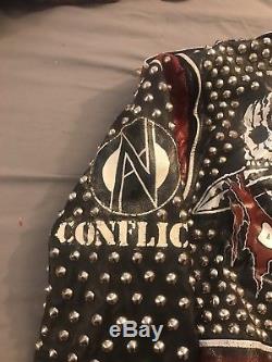 Custom Studded Punk Leather Jacket