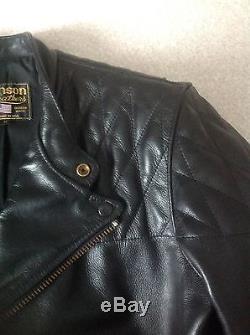 Custom Vanson Chopper motorcycle jacket Comp. Weight Leather size M 42 mint new