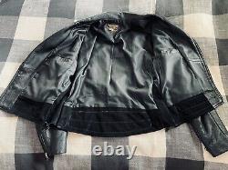 Custom Vanson Men's Motorcycle Leather Jacket (size SM)