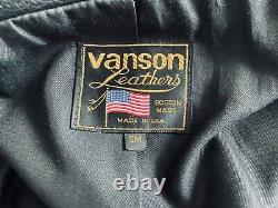 Custom Vanson Men's Motorcycle Leather Jacket (size SM)