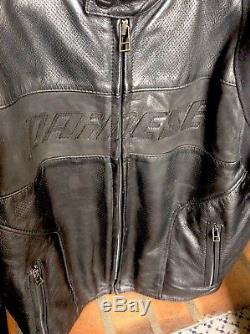 DAINESE G. ALIEN-LEATHER MOTORCYCLE JACKET EUR 54 Includes G-2 Spine Protector