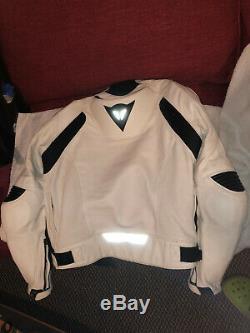 DAINESE Santa Monica Leather Motorcycle Jacket Bike Titanium Size 48 / 38 US