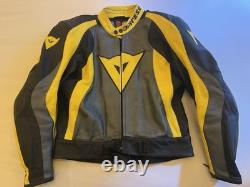 Dainese Ducati Men's Motorcycle Leather Racing Jacket US Large (L), Euro Size 54
