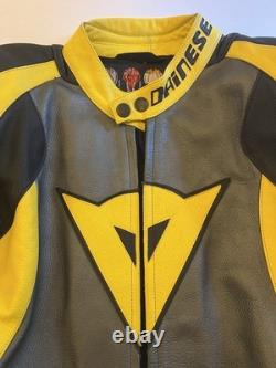 Dainese Ducati Men's Motorcycle Leather Racing Jacket US Large (L), Euro Size 54