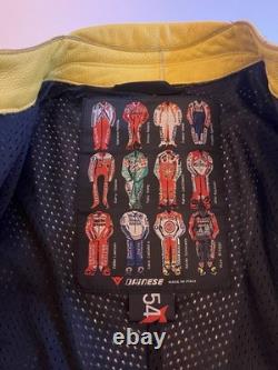 Dainese Ducati Men's Motorcycle Leather Racing Jacket US Large (L), Euro Size 54