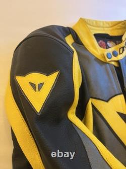 Dainese Ducati Men's Motorcycle Leather Racing Jacket US Large (L), Euro Size 54