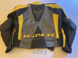 Dainese Ducati Men's Motorcycle Leather Racing Jacket US Large (L), Euro Size 54