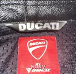 Dainese Ducati perforated leather motorcycle jacket EU Size 56 / US Size 48