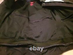 Dainese Leather Motorcycle Jacket Euc 38 Armor Excellent Condition Black & Grey