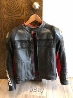 Dainese Leather Motorcycle Jacket, Size 48