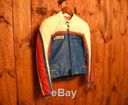 Dainese Limited Vintage Riders Cafe Racer Motorcycle Biker Leather Jacket 36-s