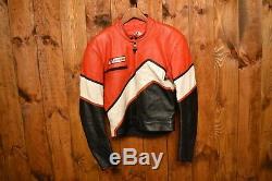 Dainese Limited Vintage Riders Cafe Racer Motorcycle Biker Leather Jacket 40-m