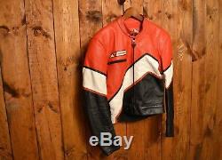 Dainese Limited Vintage Riders Cafe Racer Motorcycle Biker Leather Jacket 40-m