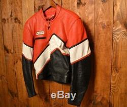 Dainese Limited Vintage Riders Cafe Racer Motorcycle Biker Leather Jacket 40-m