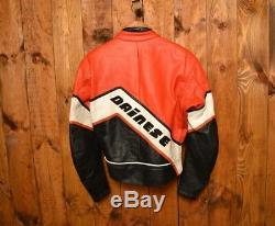 Dainese Limited Vintage Riders Cafe Racer Motorcycle Biker Leather Jacket 40-m