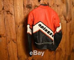 Dainese Limited Vintage Riders Cafe Racer Motorcycle Biker Leather Jacket 40-m