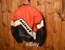 Dainese Limited Vintage Riders Cafe Racer Motorcycle Biker Leather Jacket 40-m