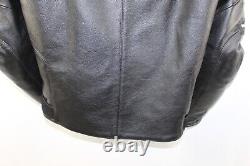Dainese Men's Leather Motorcycle Jacket Black Size 50 EU Armored