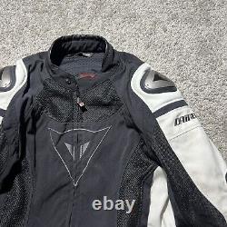 Dainese Men's SUPER SPEED SP-R Motorcycle Jacket Vented Black Red Armor 48 Med