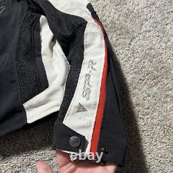 Dainese Men's SUPER SPEED SP-R Motorcycle Jacket Vented Black Red Armor 48 Med