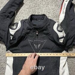 Dainese Men's SUPER SPEED SP-R Motorcycle Jacket Vented Black Red Armor 48 Med
