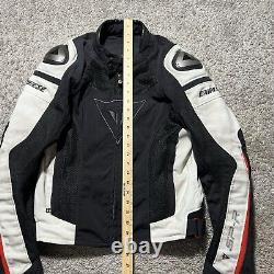 Dainese Men's SUPER SPEED SP-R Motorcycle Jacket Vented Black Red Armor 48 Med