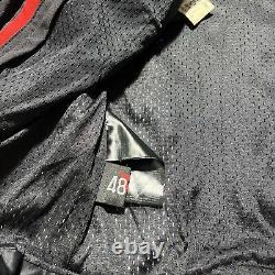 Dainese Men's SUPER SPEED SP-R Motorcycle Jacket Vented Black Red Armor 48 Med