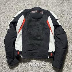 Dainese Men's SUPER SPEED SP-R Motorcycle Jacket Vented Black Red Armor 48 Med