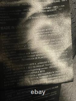 Dainese Racing C2 Leather Motorcycle Jacket CE Armored Vented sz S/M grey