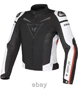 Dainese SUPER SPEED TEX Motorbike Motorcycle Summer Vented Jacket Black Red