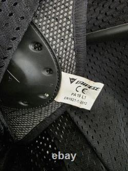 Dainese Textile Armored Jacket Size 46 Euro 36 US Black White Red with Liner