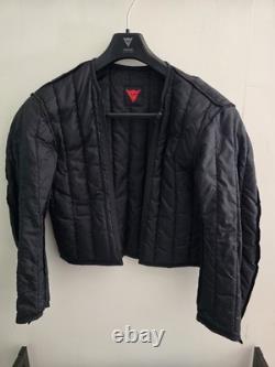 Dainese Textile Armored Jacket Size 46 Euro 36 US Black White Red with Liner