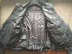 Dainese Veloce Leather Motorcycle Jacket Size 56